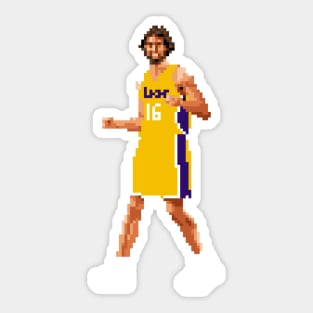 Pau Gasol Pixel Celebration Sticker